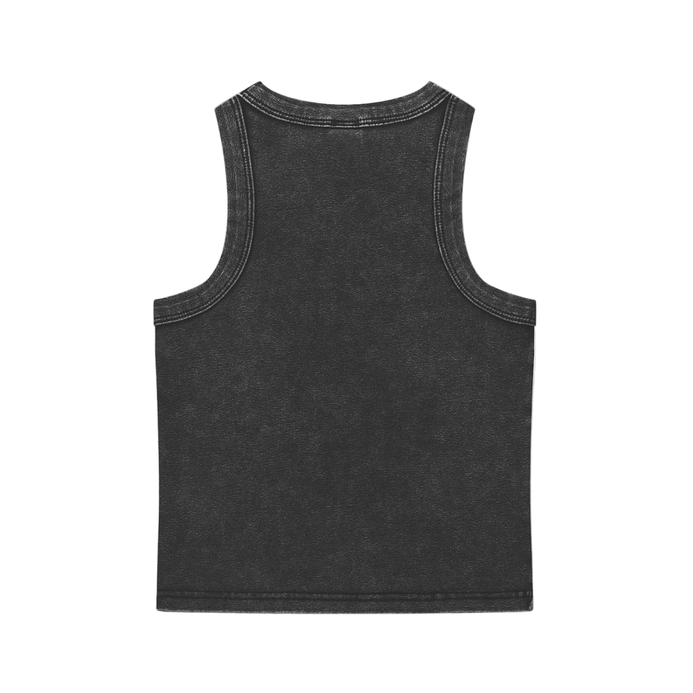 Black tank top on a white background