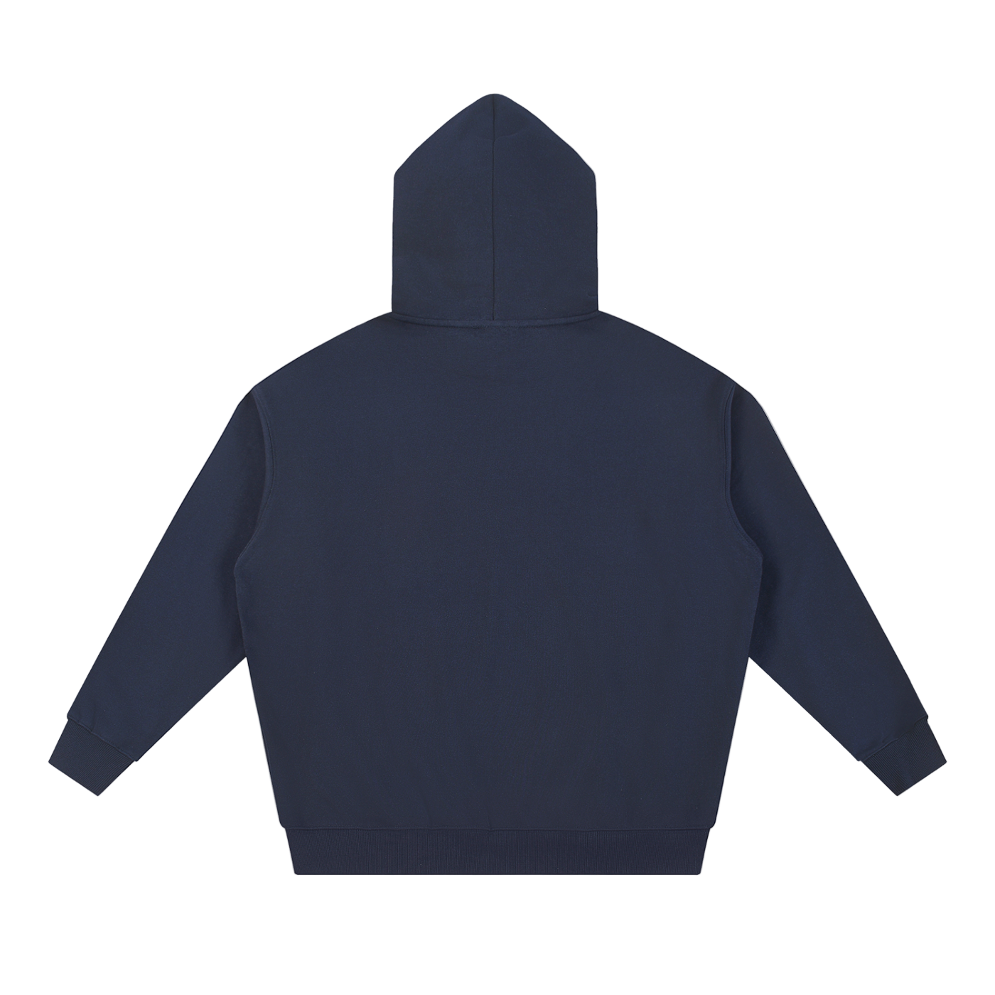 Navy blue hoodie on a white background