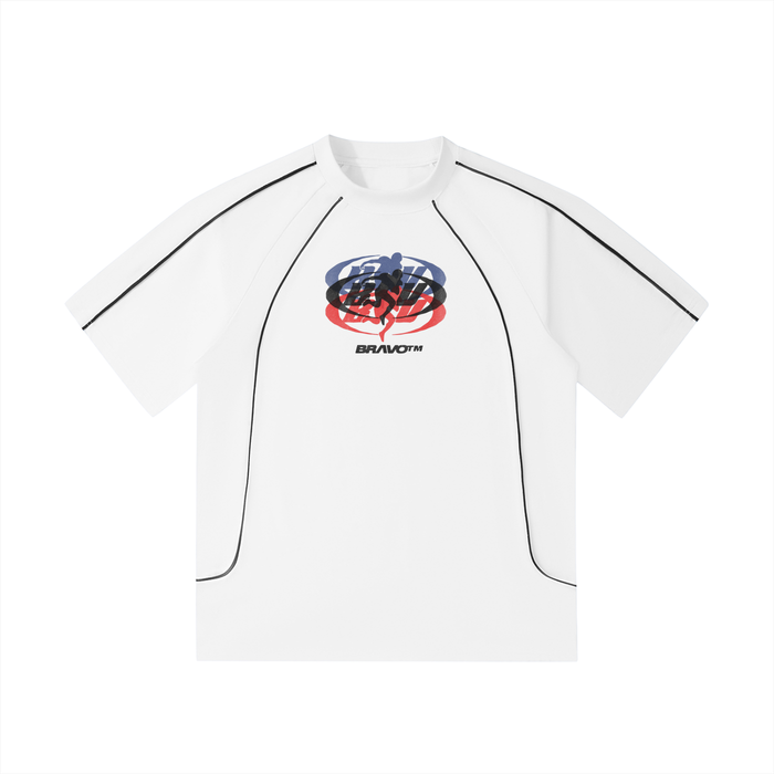 Contrast Stitch Raglan T-Shirt