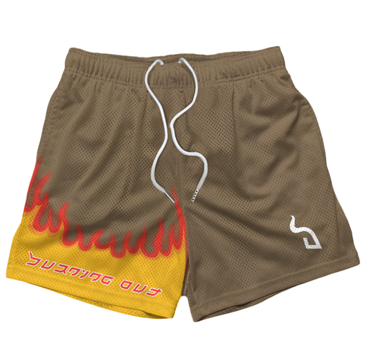 BRV BURNING OUT MESH SHORT