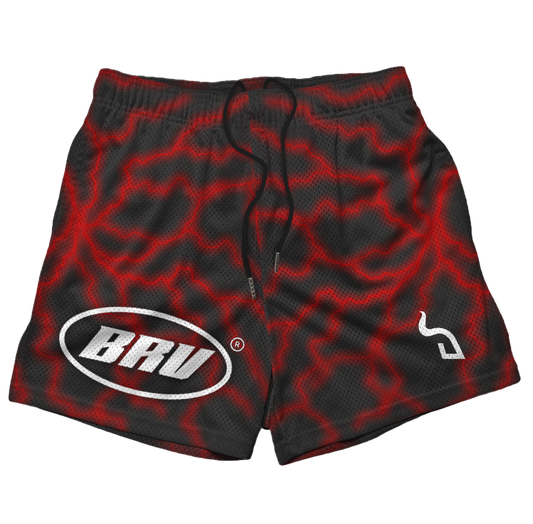 BRV RED THUNDER MESH SHORT